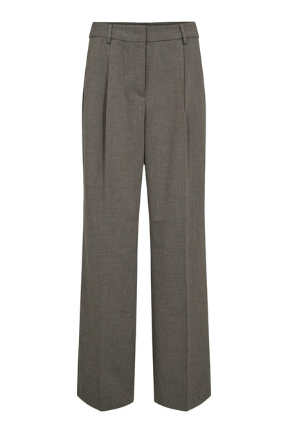 Nicole Pleat Tall Pant - Beige Melange