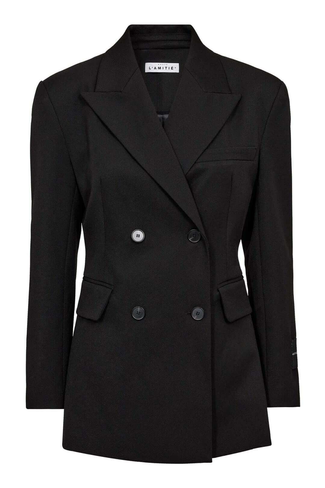 Premier Waist Fit Blazer - Black
