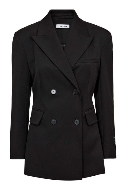 Premier Waist Fit Blazer - Black