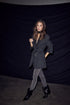 Smokey Check Oversize Belt Blazer - Antracit