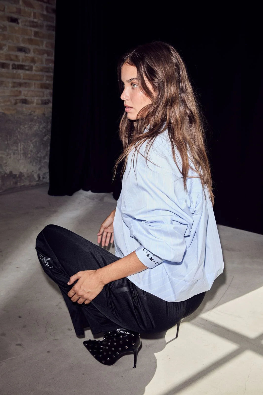 Sophie Gestreiftes Hemd - Hellblau
