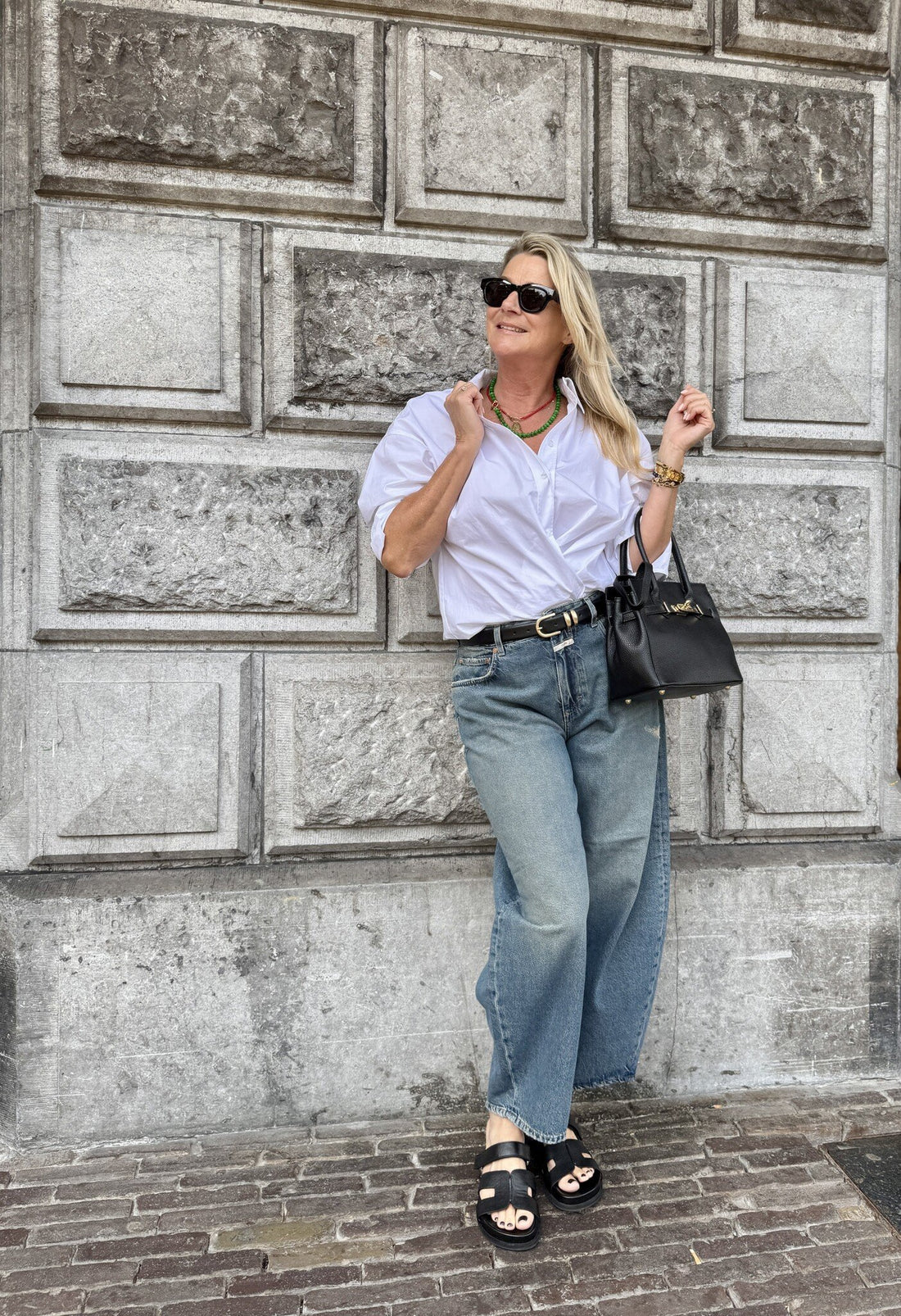 Twist Bow Shirt - White