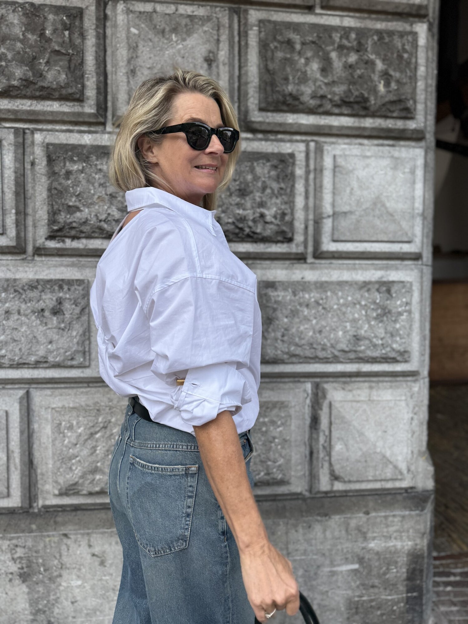 Twist Bow Shirt - White