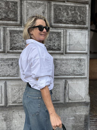 Twist Bow Shirt - White