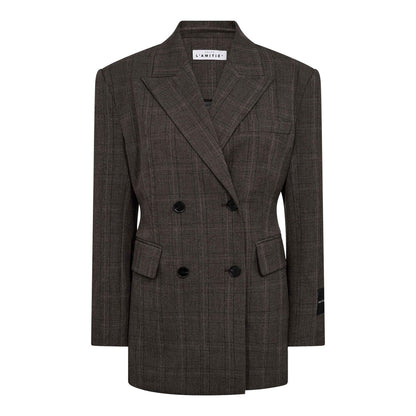Taillierter Blazer - Mocca