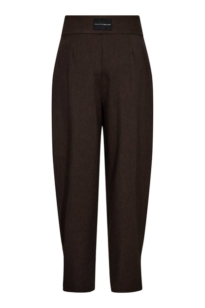 Zeppe Pleat Pant - Mocca Melange