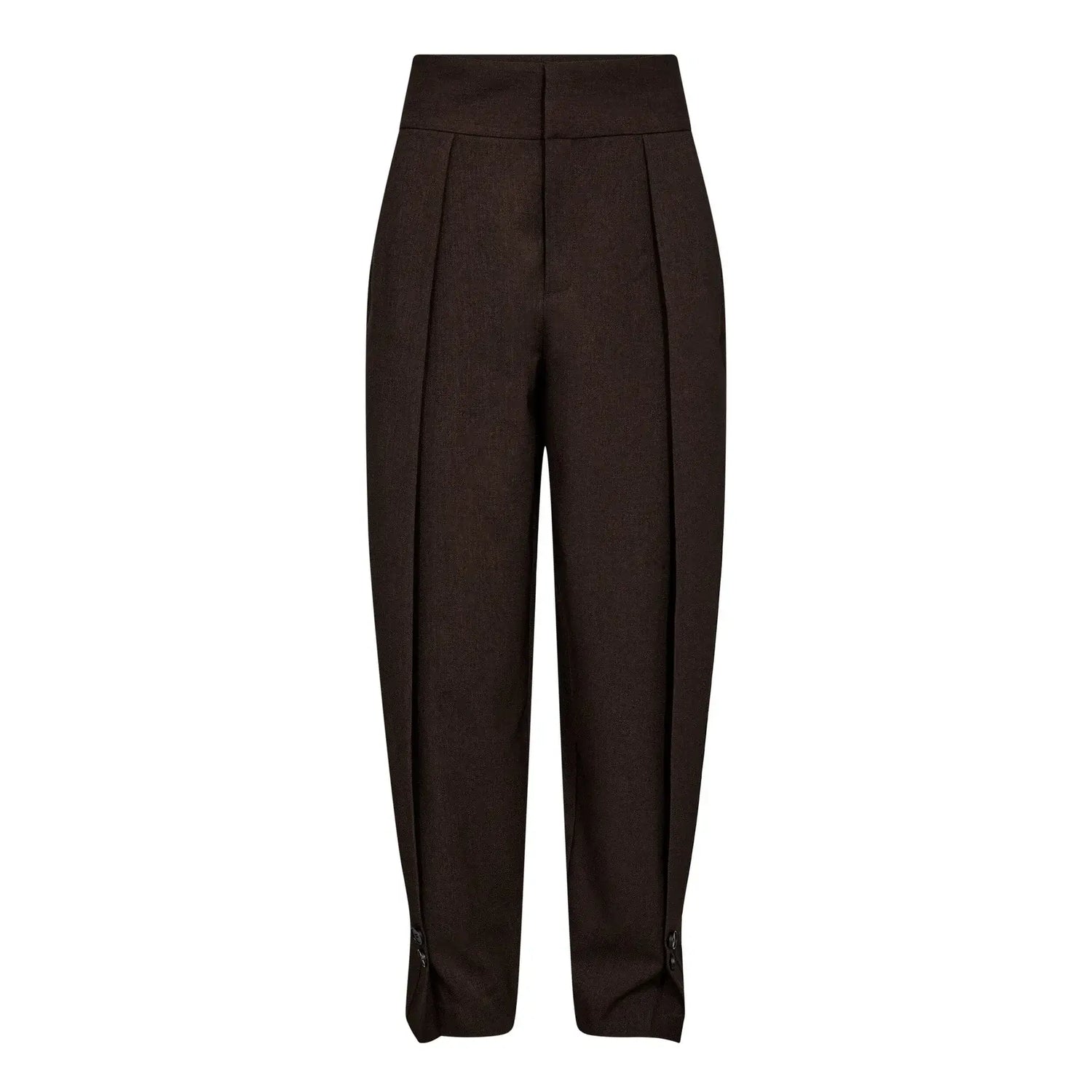 Zeppe Pleat Pant - Mocca Melange