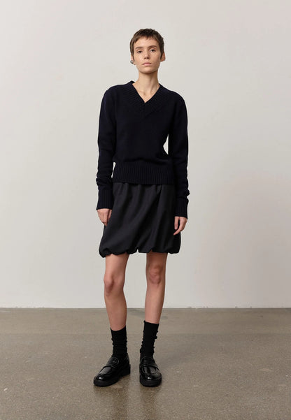 Evans Skirt - Navy Melange