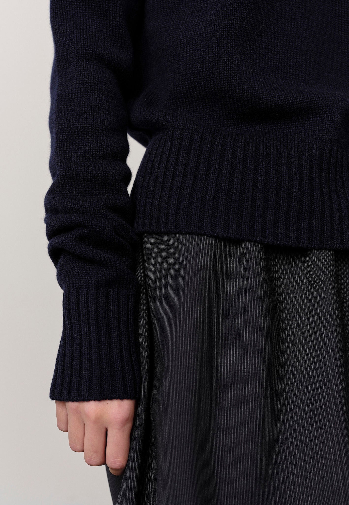 Evans Skirt - Navy Melange