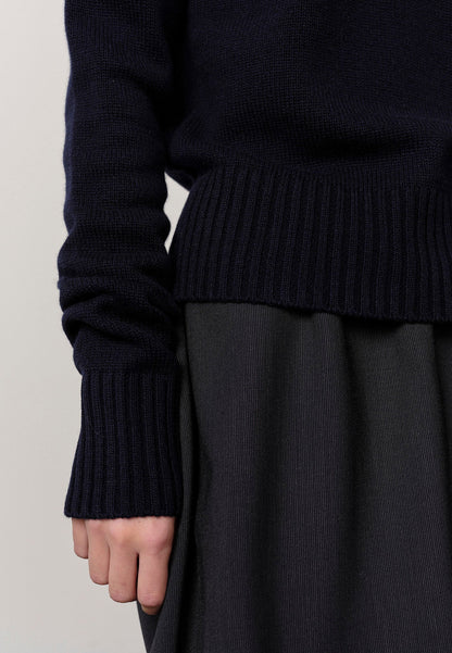 Evans Skirt - Navy Melange