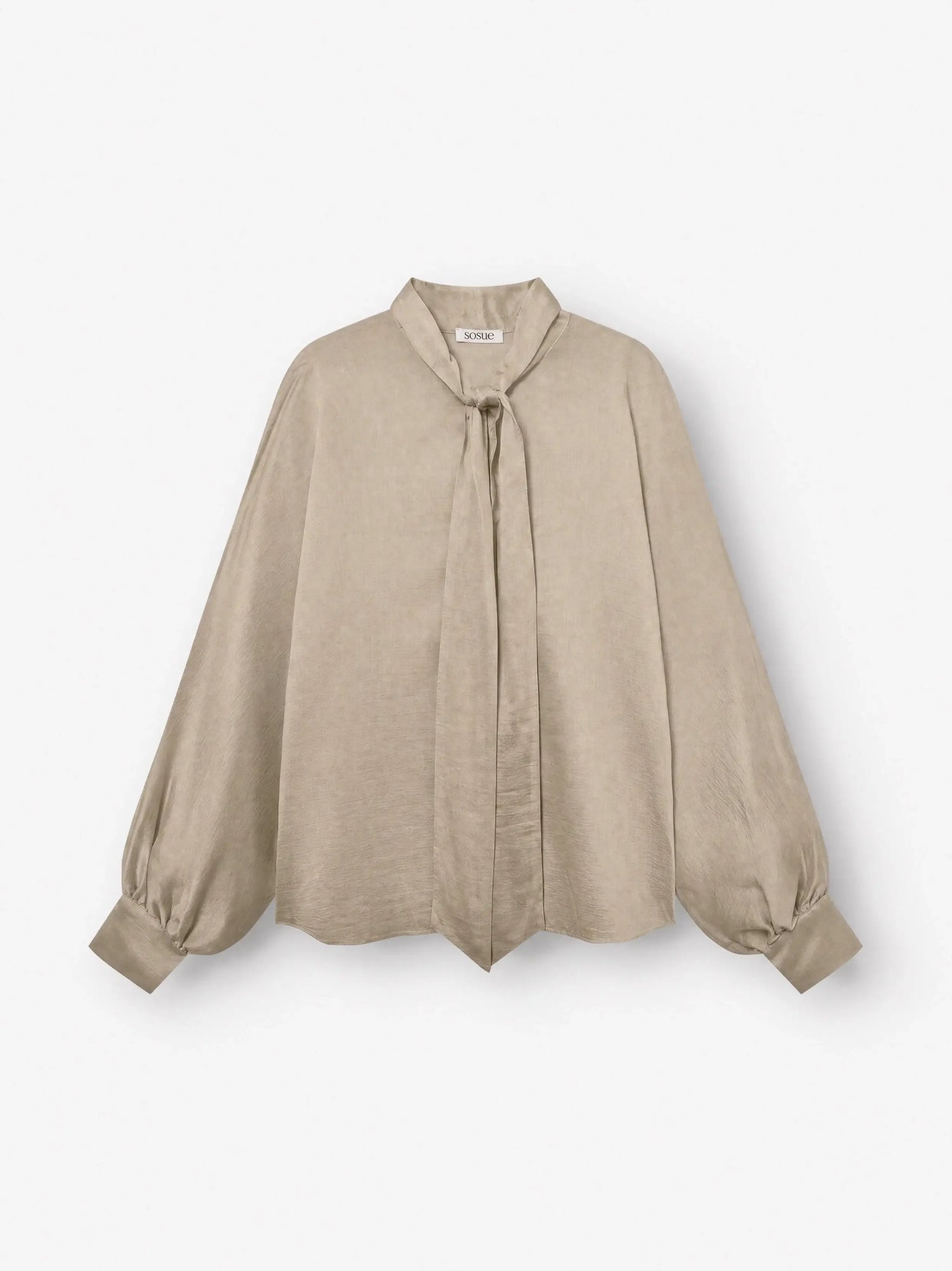 Blouse Antonia Bow - Taupe