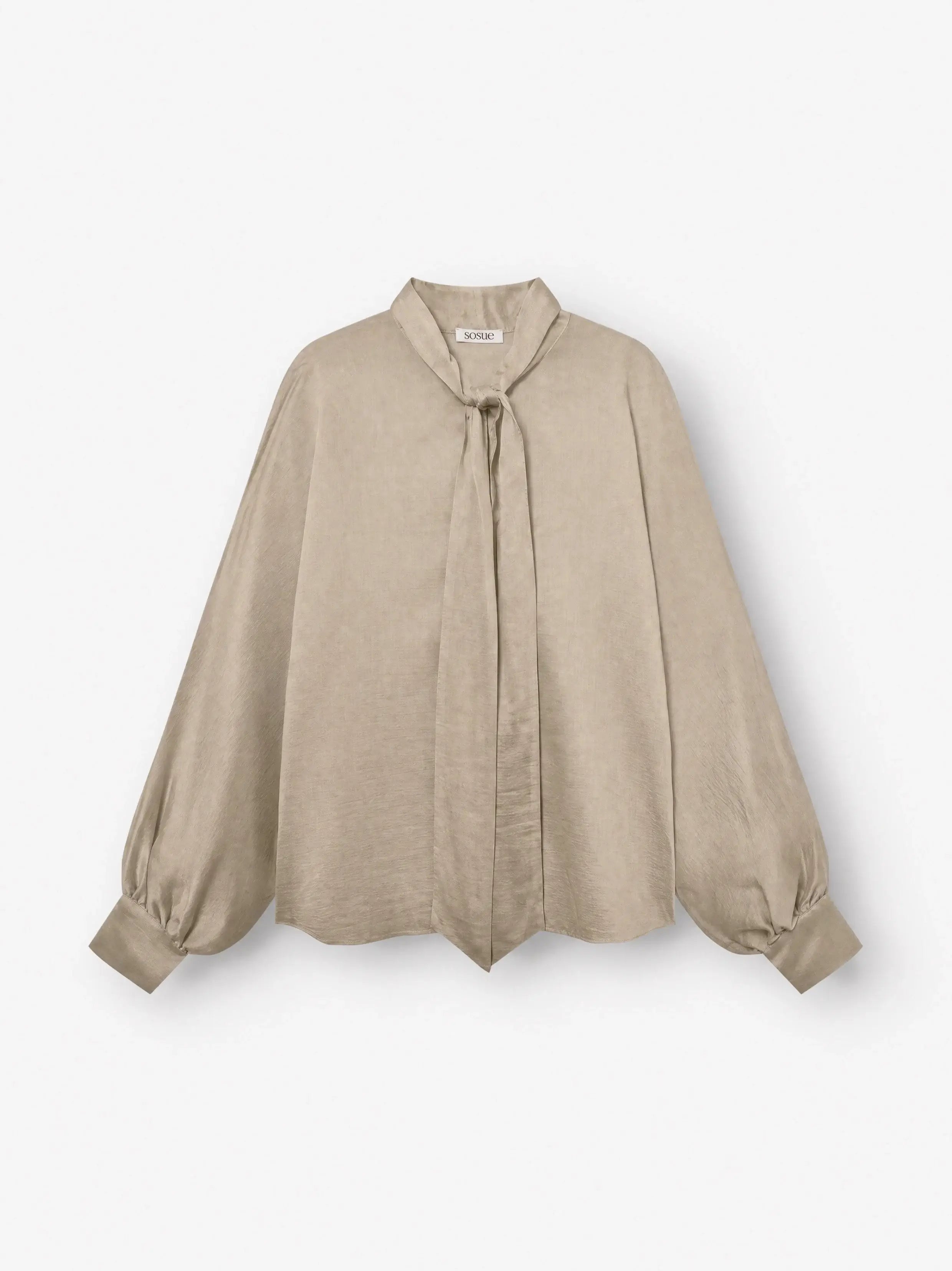 Blouse Antonia Bow - Taupe