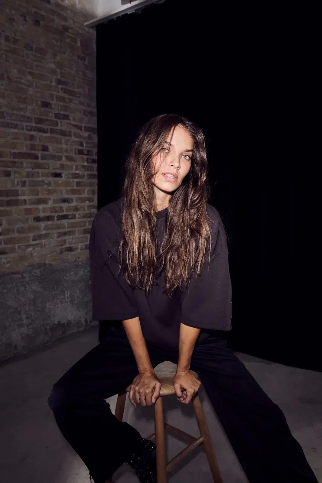 Maxi Split SS Logo Sweat - Antracit