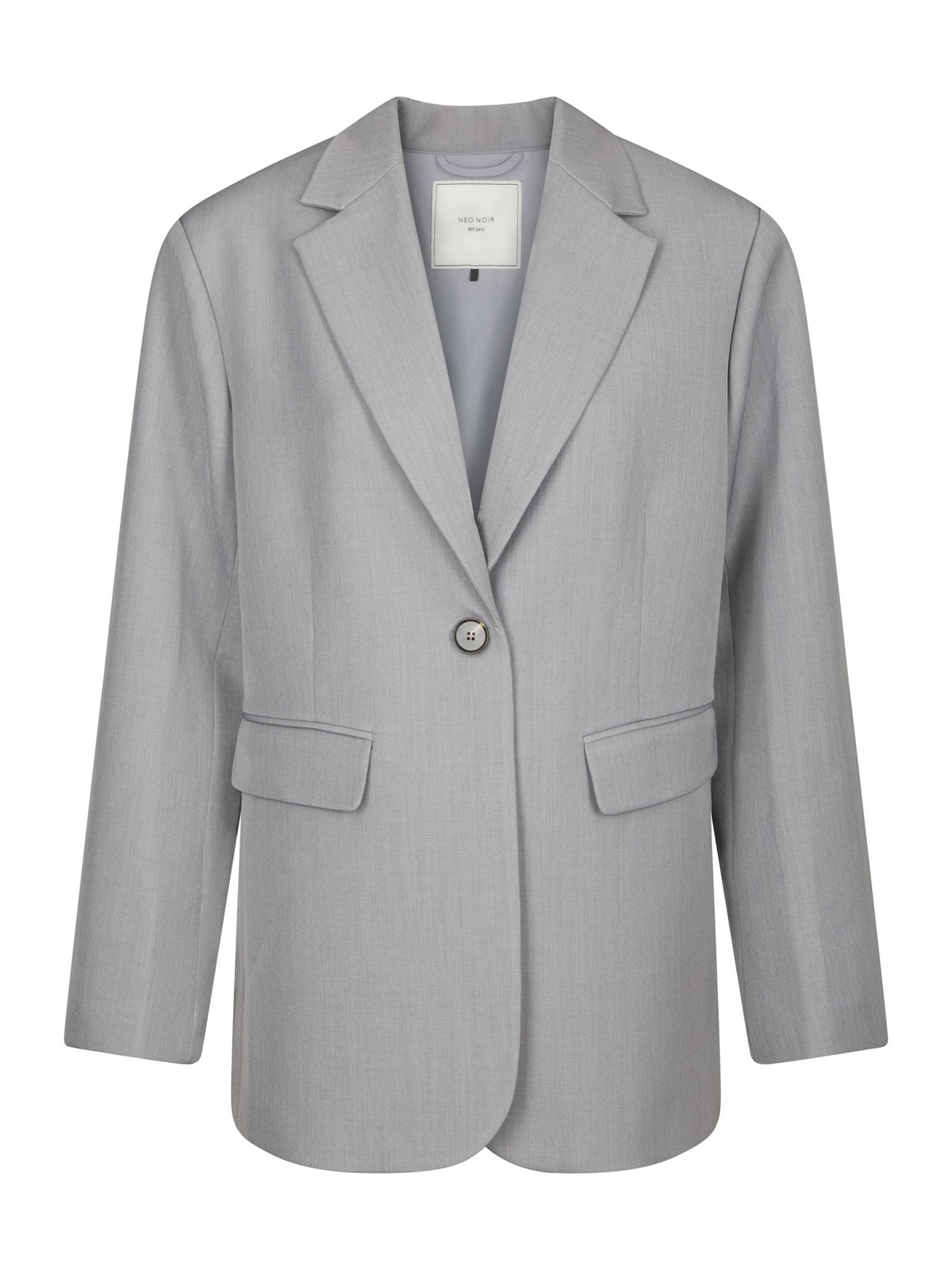Aarielle Structure Blazer - Grey Melange