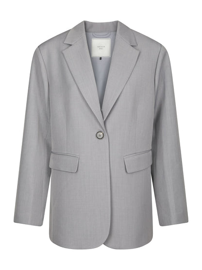 Aarielle Structure Blazer - Grey Melange