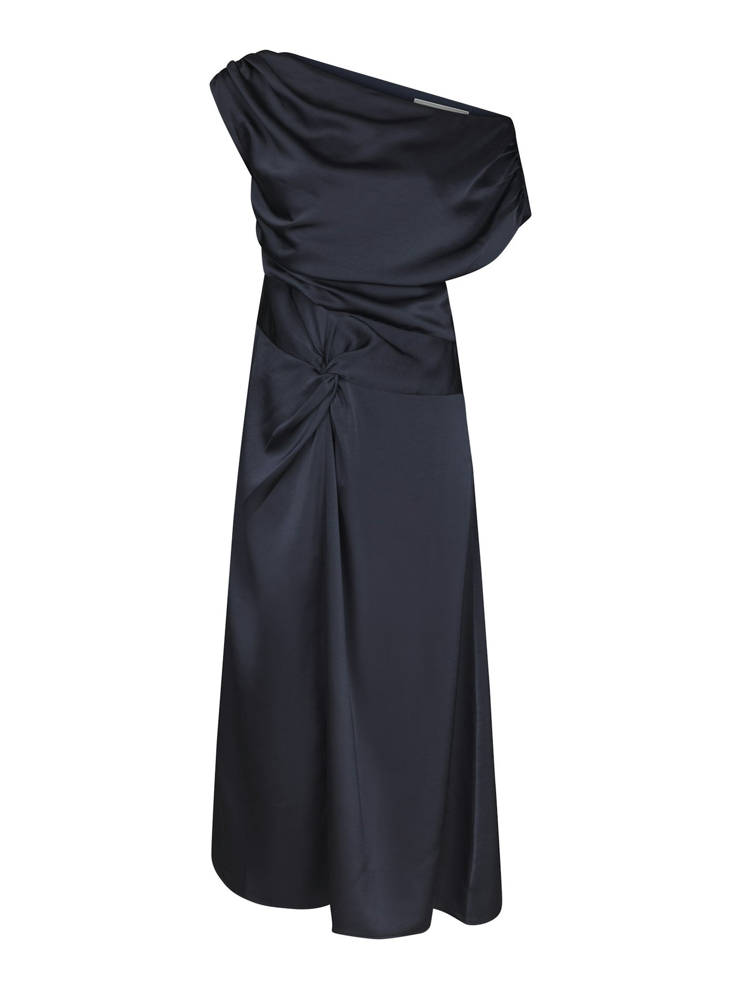 Lilith Heavy Sateen Dress - Midnight Blue
