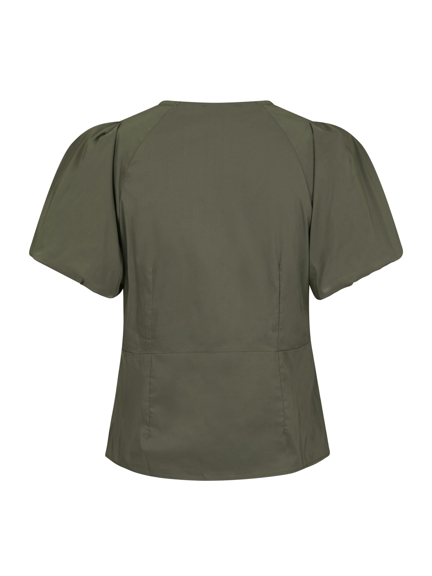 Irina Poplin Blouse - Army