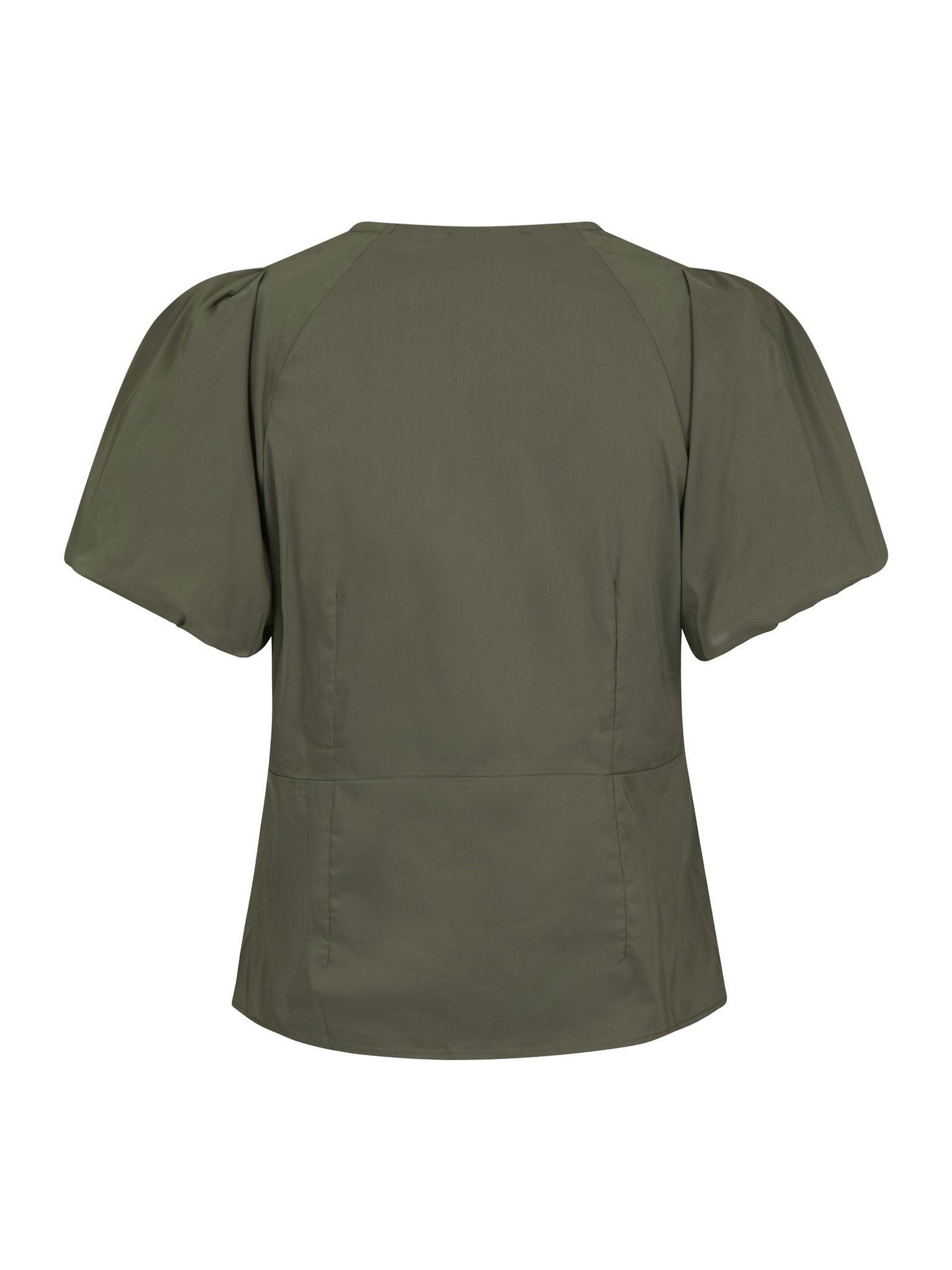 Irina Poplin Blouse - Army