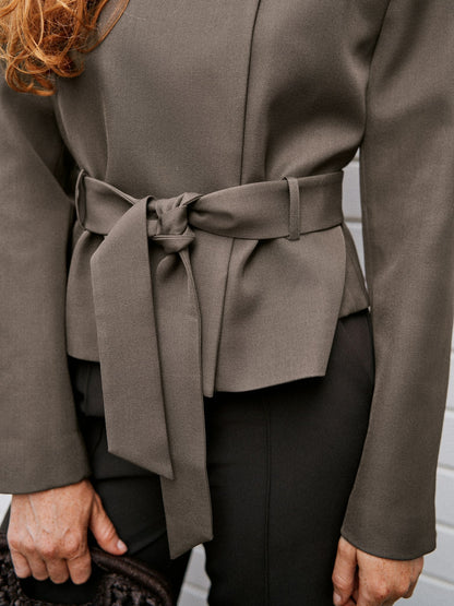 Kailyn Structure Blazer - Dusty Brown