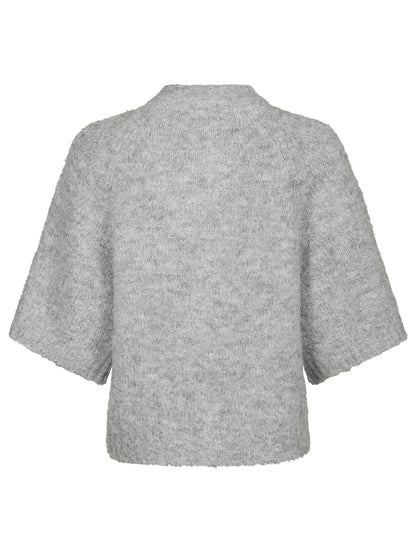 Benuta Fluffy Knit Cardigan – Grau meliert