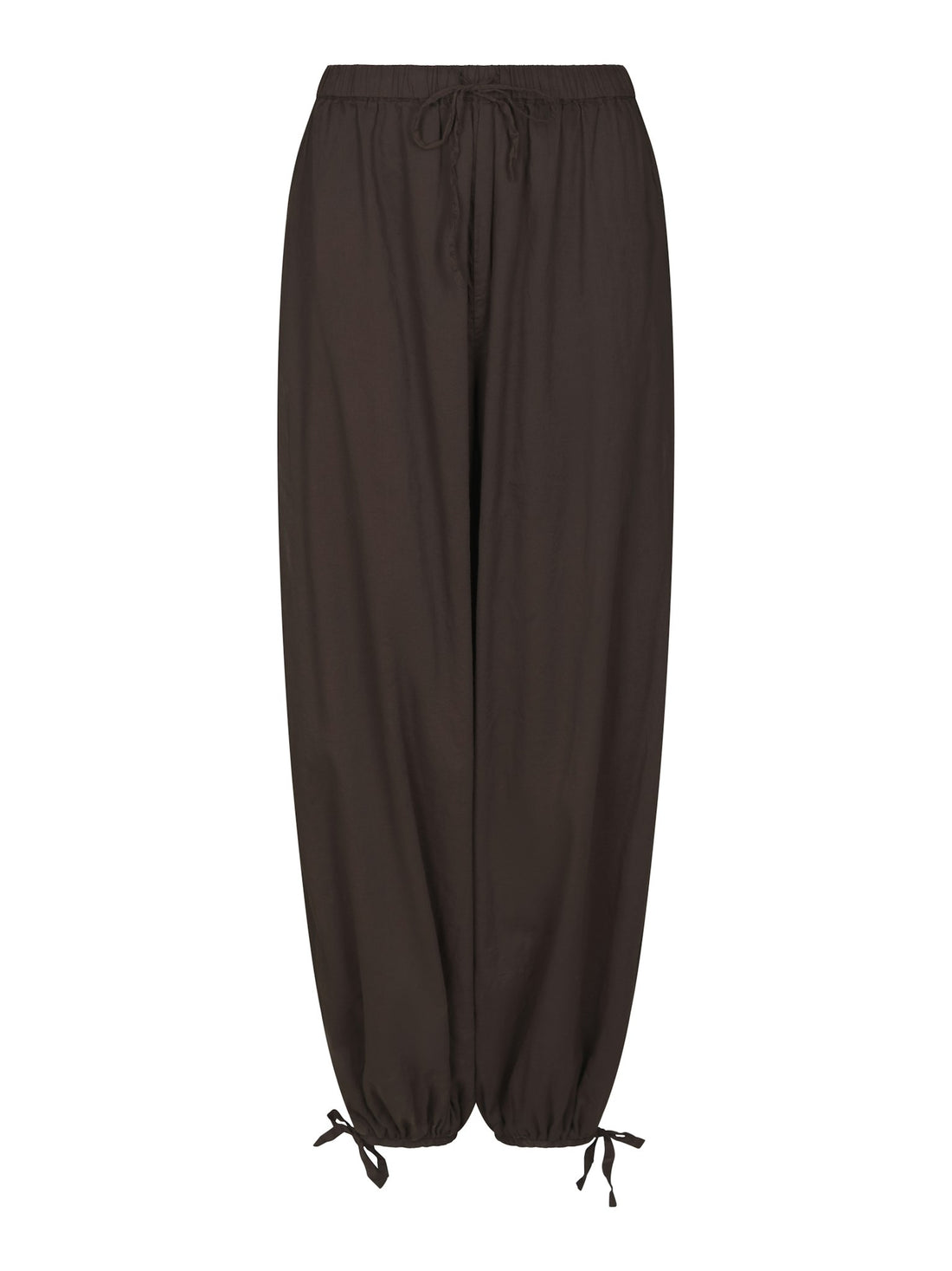 Elyse S Voile Balloon Pants - Dark Brown