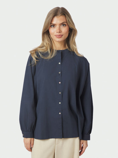 Solane C Poplin Shirt - Navy
