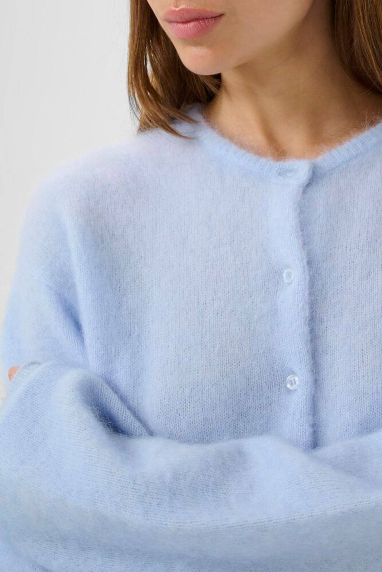 GZdebbie Short Cardigan - Blue Finch Melan