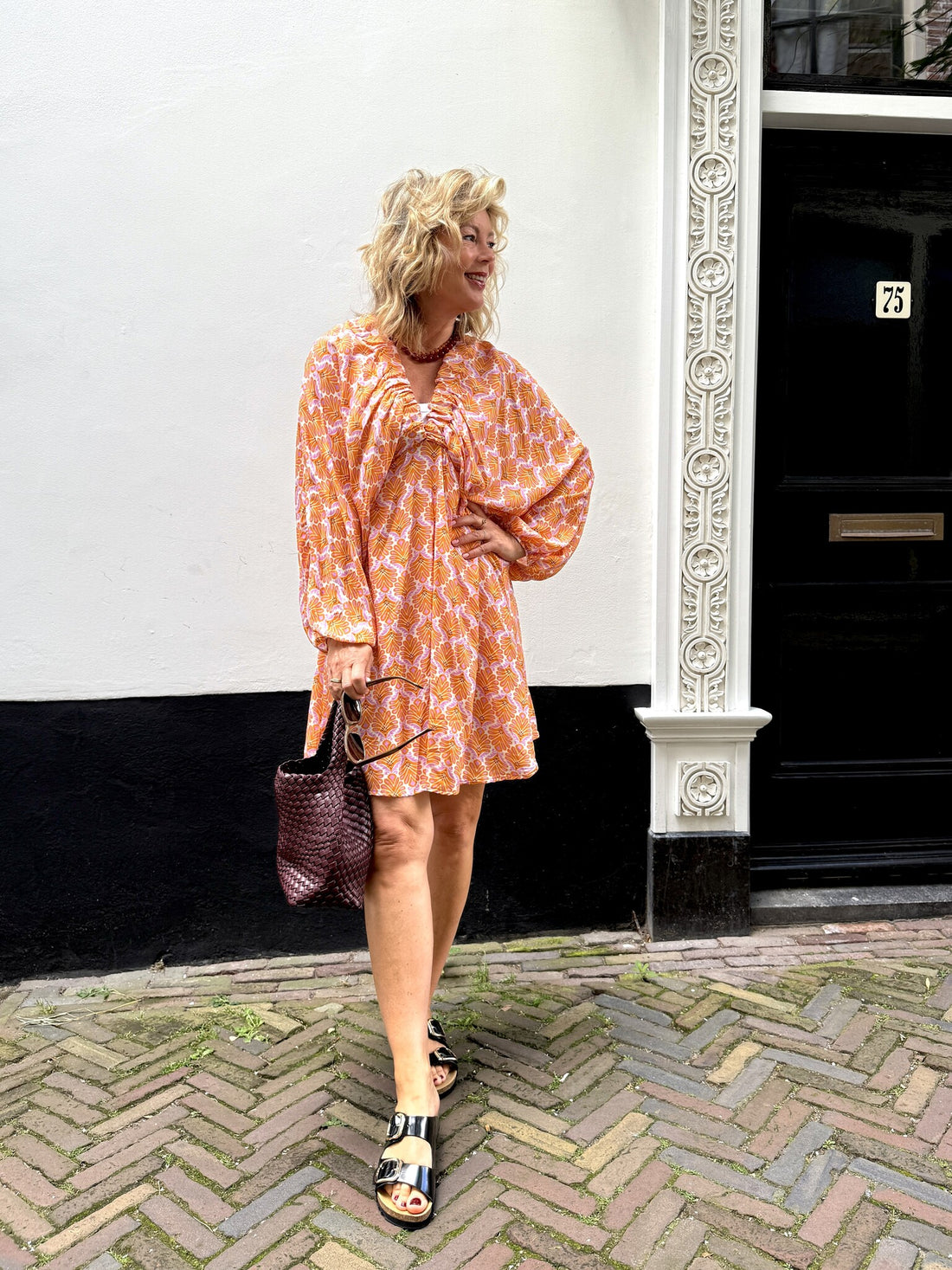 Flower Dress - Orange