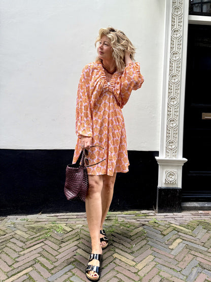 Flower Dress - Orange