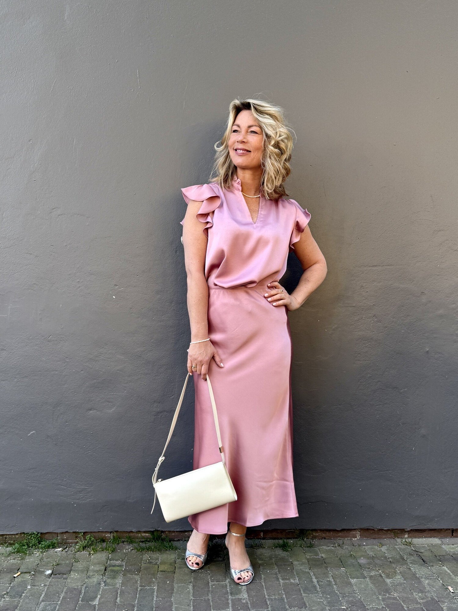 Satin Party Look Pink