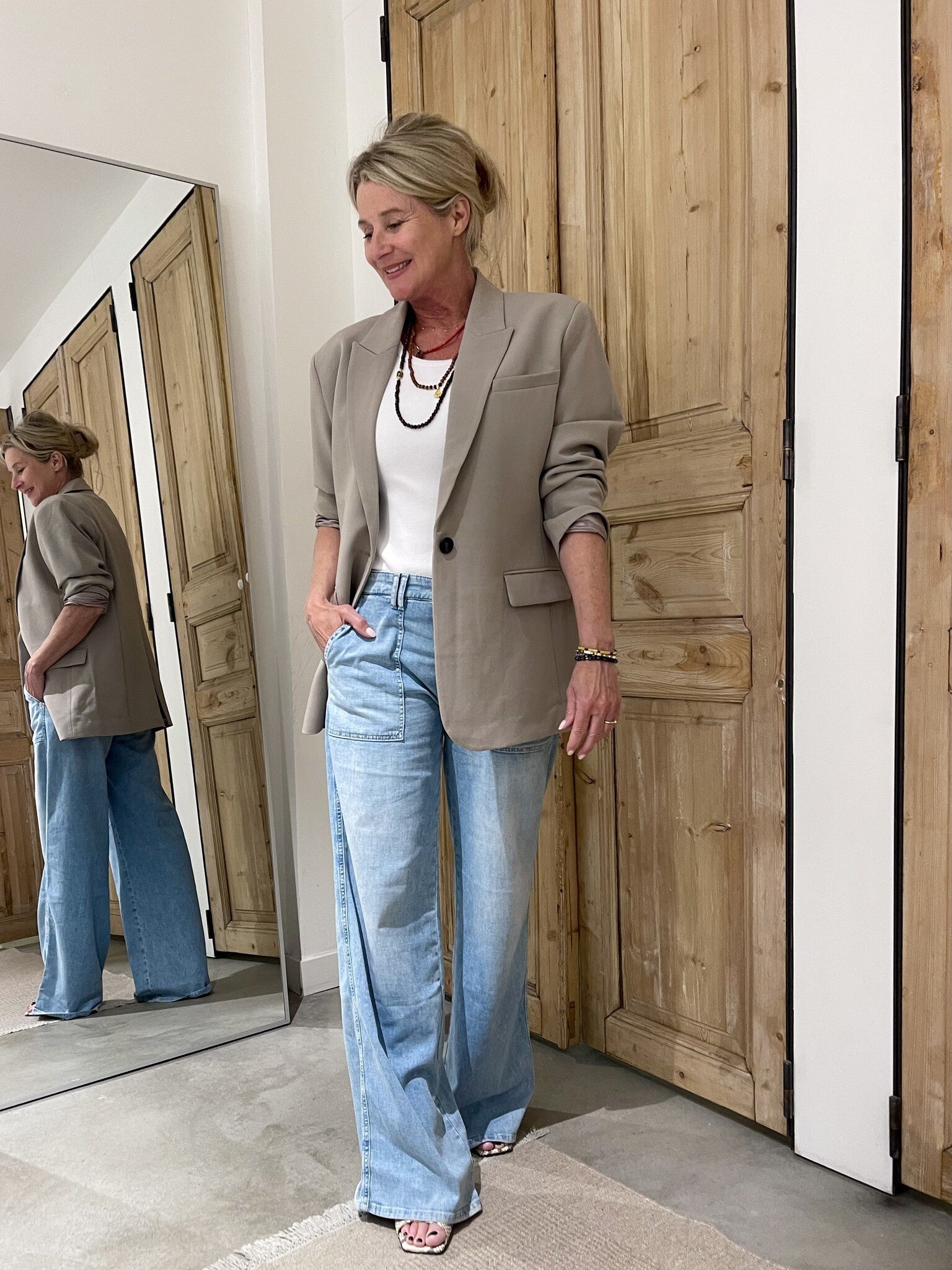 Sage Blazer Look
