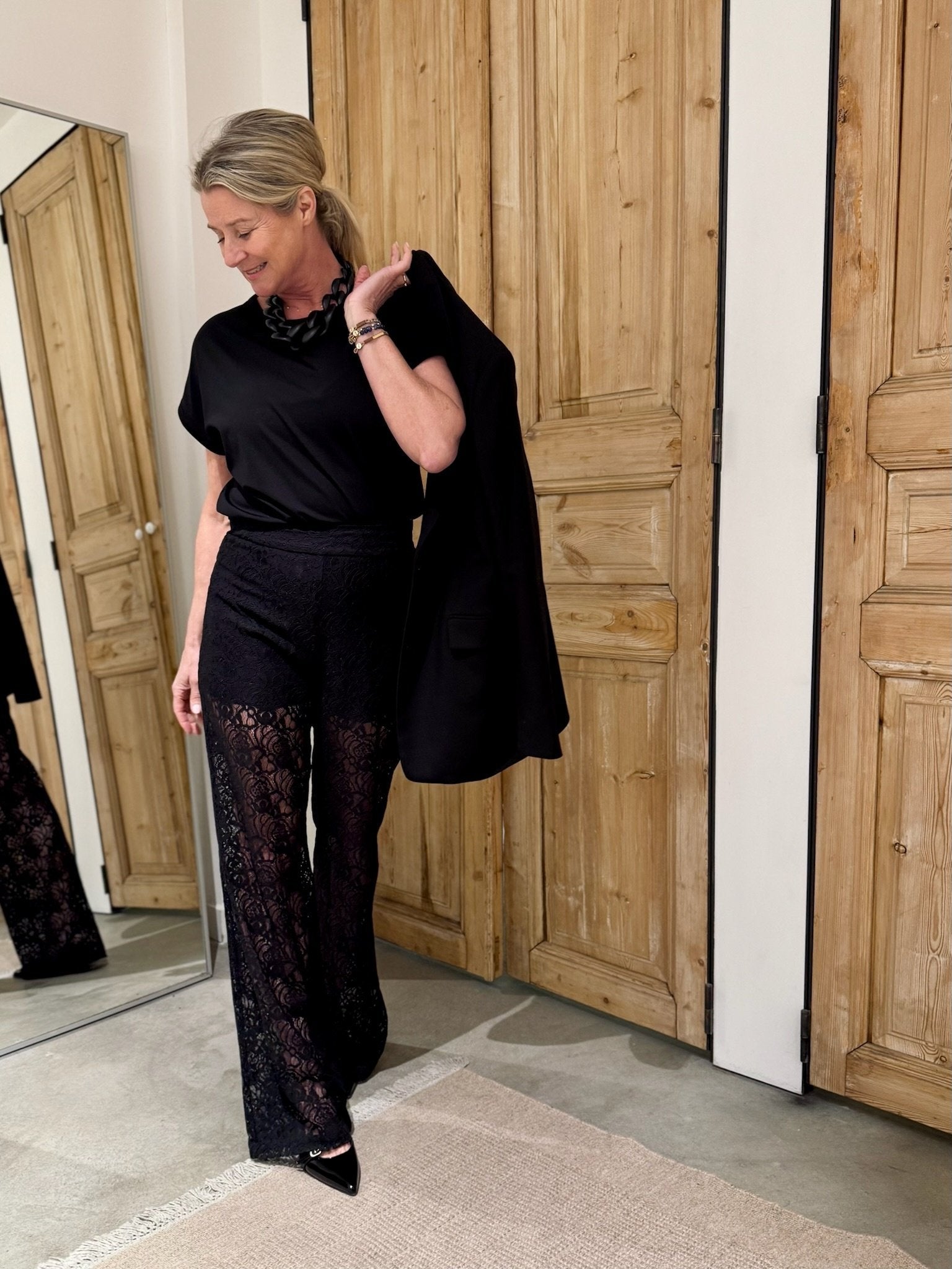 Lace Pants Look 1