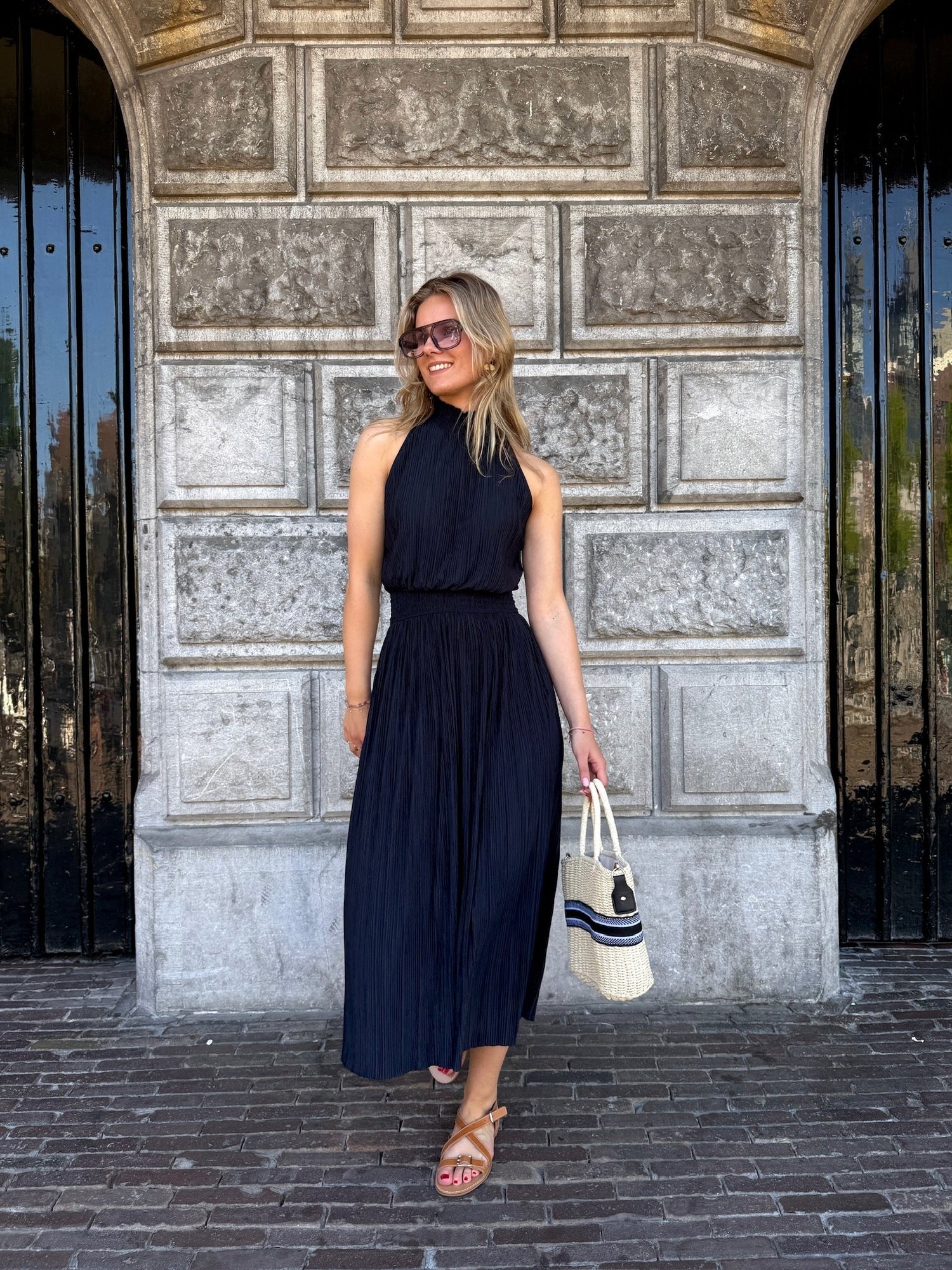 Blue Dress Look