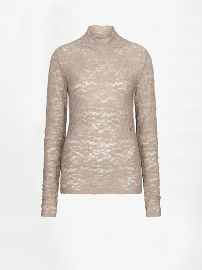 Irony Lace Rollkragen-Top – Moosoliv