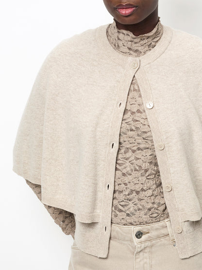 Irony Lace Rollkragen-Top – Moosoliv