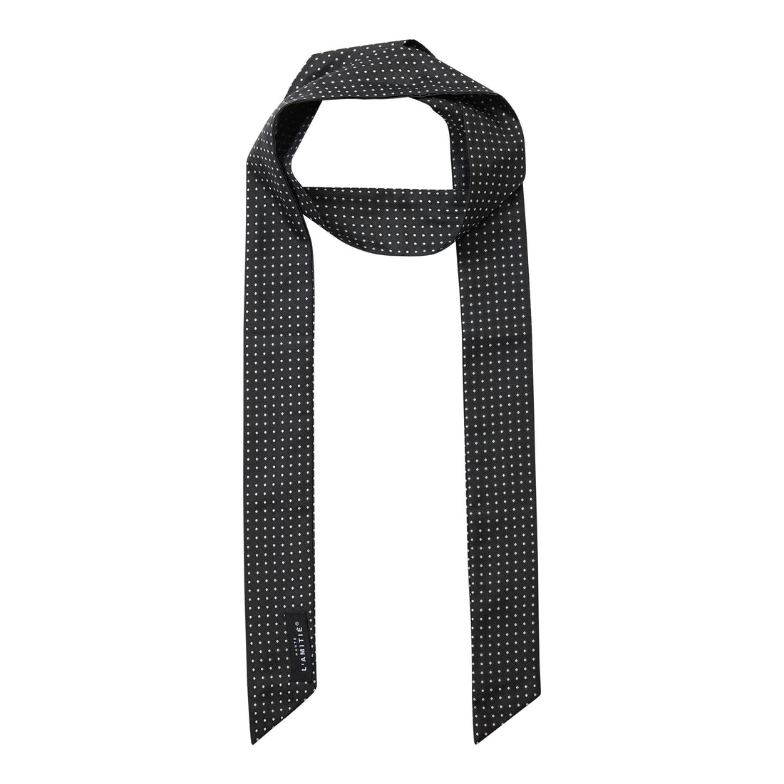Rhomb Tie Scarf - Black