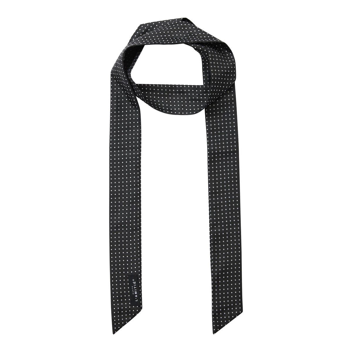Rhomb Tie Scarf - Black