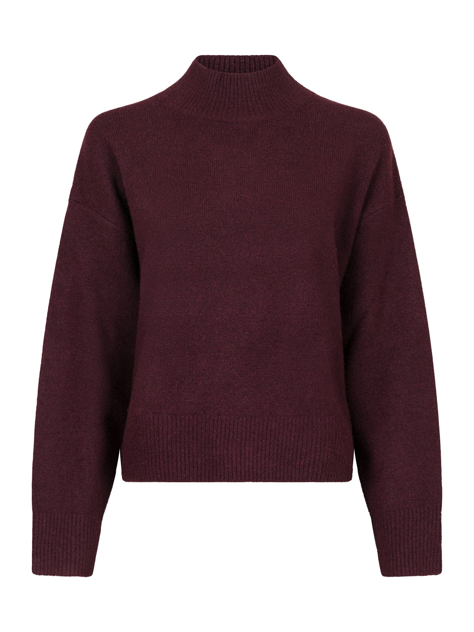 Paulina Knit Blouse - Wine
