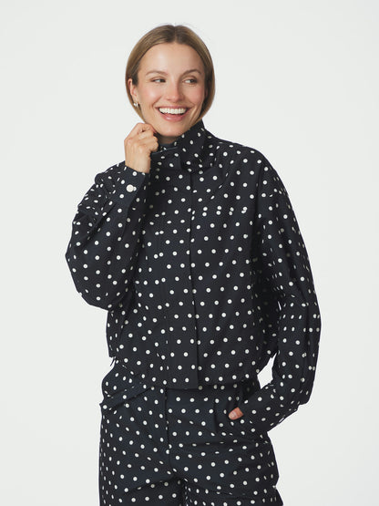 Callisa Dot Jacket - Black