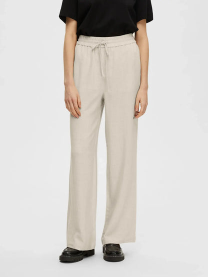 SLFviva - Gulia HW Long Sun Pant - Sandshell