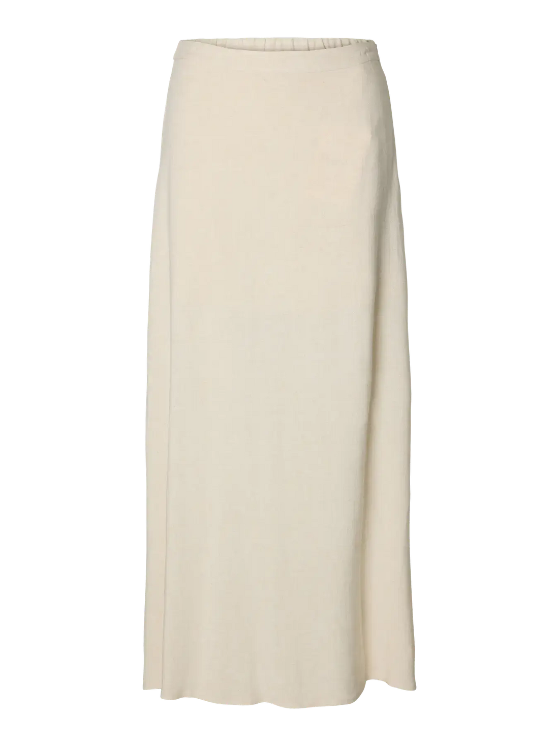 SLFviva HW Ankle Linen Blend Skirt - Sandshell