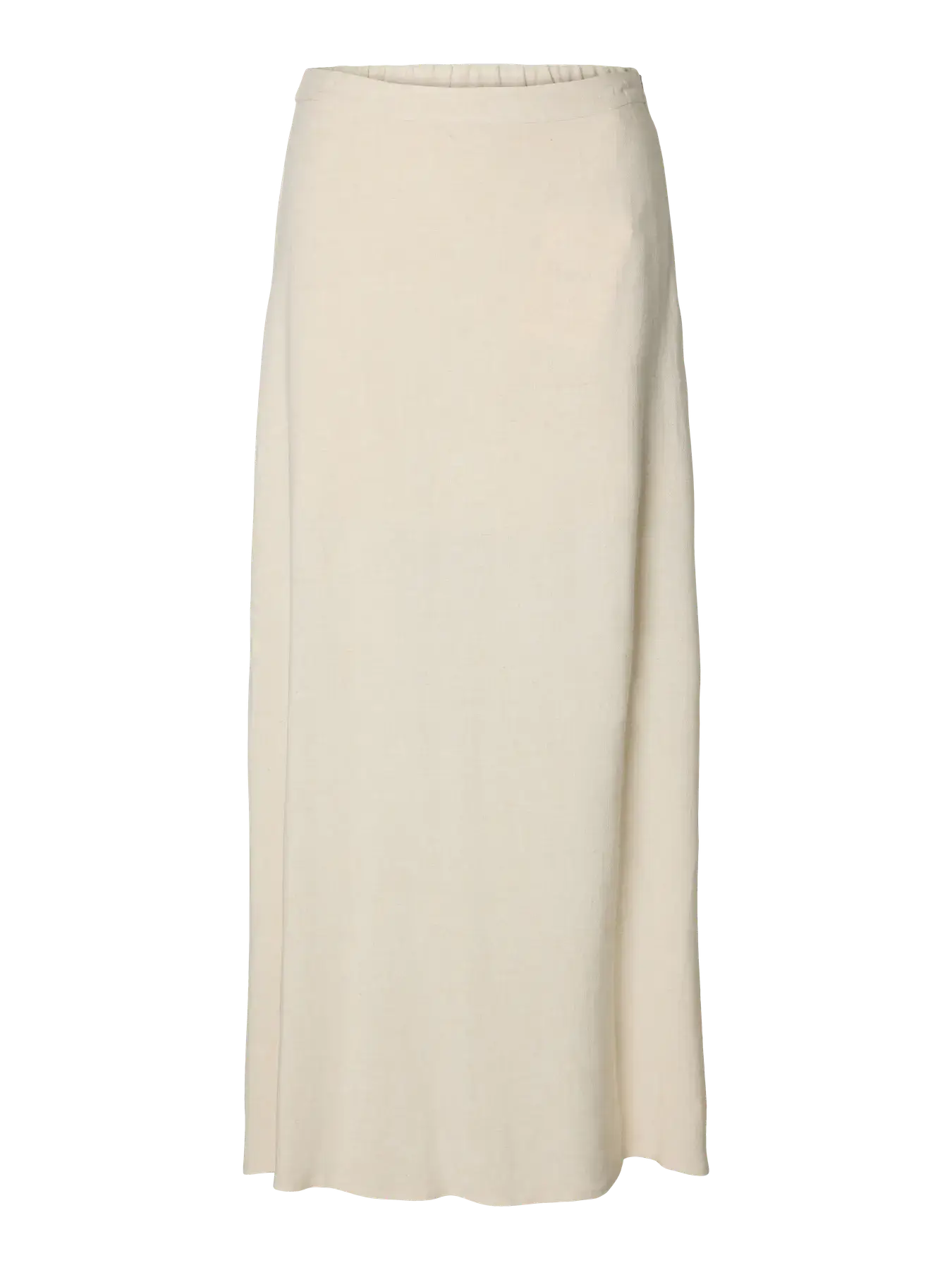 SLFviva HW Ankle Linen Blend Skirt - Sandshell