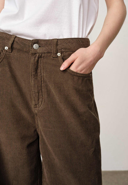 Kat Mid Waist Pants - Dark Olive