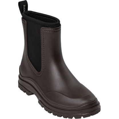 JodieSW Rubber Boot W. Lining - Intense Brown