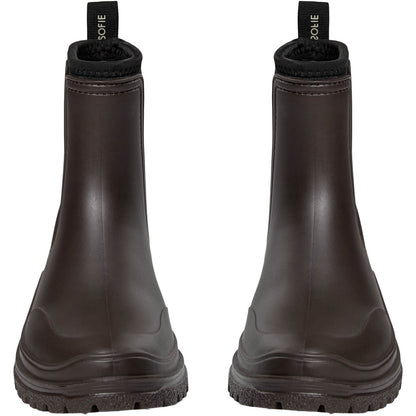 JodieSW Rubber Boot W. Lining - Intense Brown