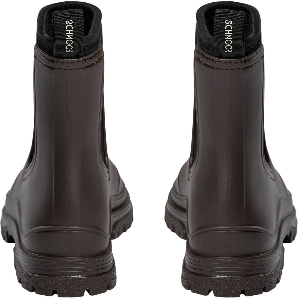JodieSW Rubber Boot W. Lining - Intense Brown