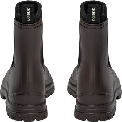 JodieSW Rubber Boot W. Lining - Intense Brown