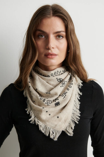 Jucca Strickschal - Hellbeige Melange