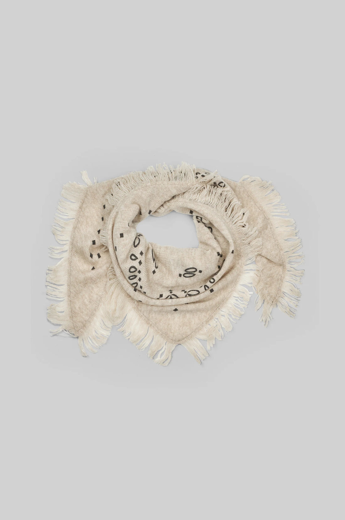 Jucca Knit Scarf - Light Beige Melange
