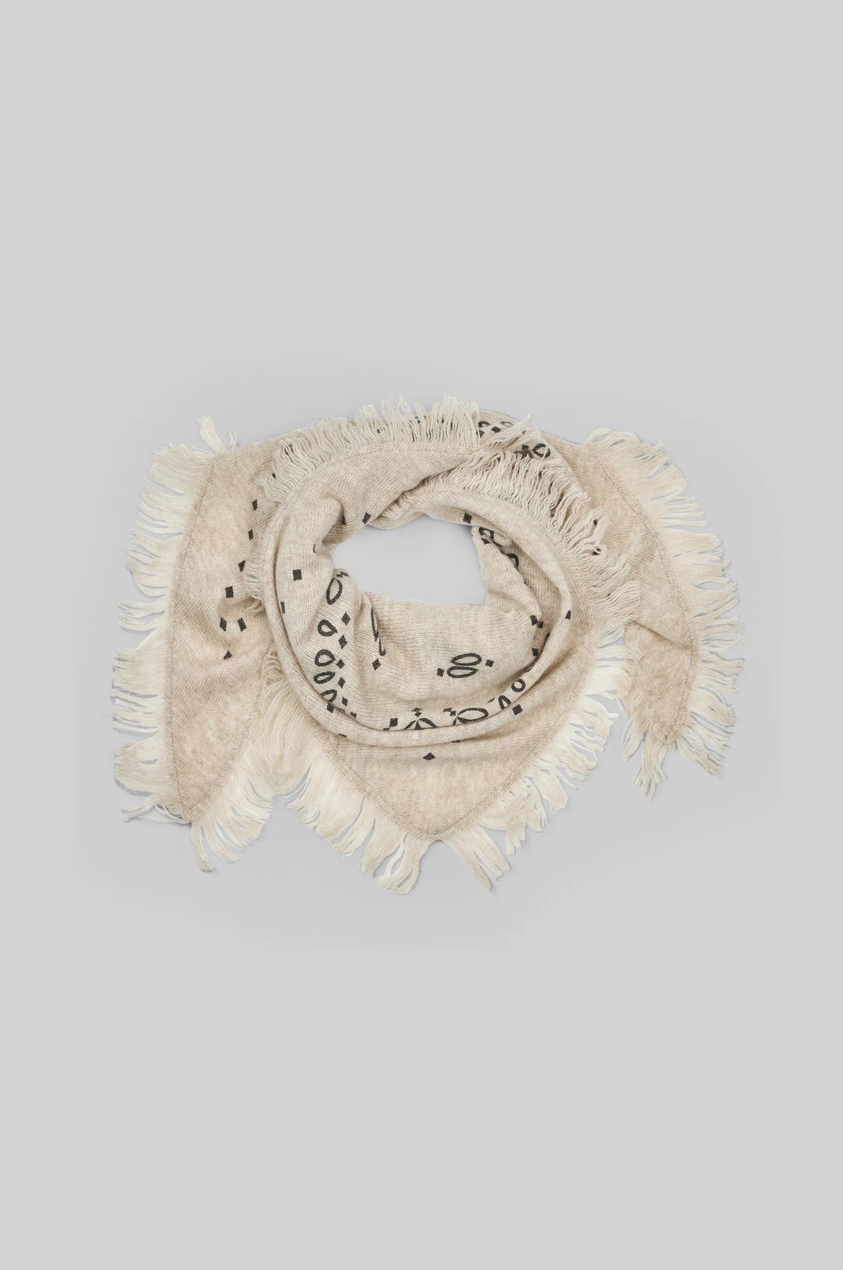 Jucca Strickschal - Hellbeige Melange